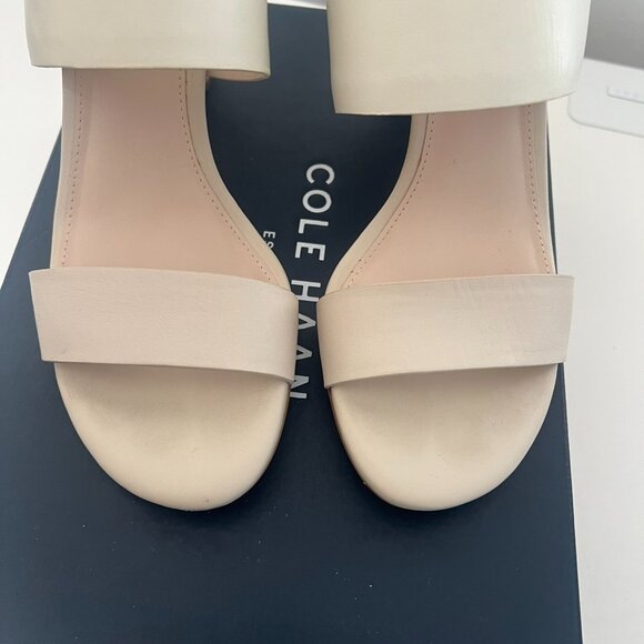 Cole Haan White Octavia Heel Sandal - Ivory - Size 7.5 - EUC - Picture 6 of 8
